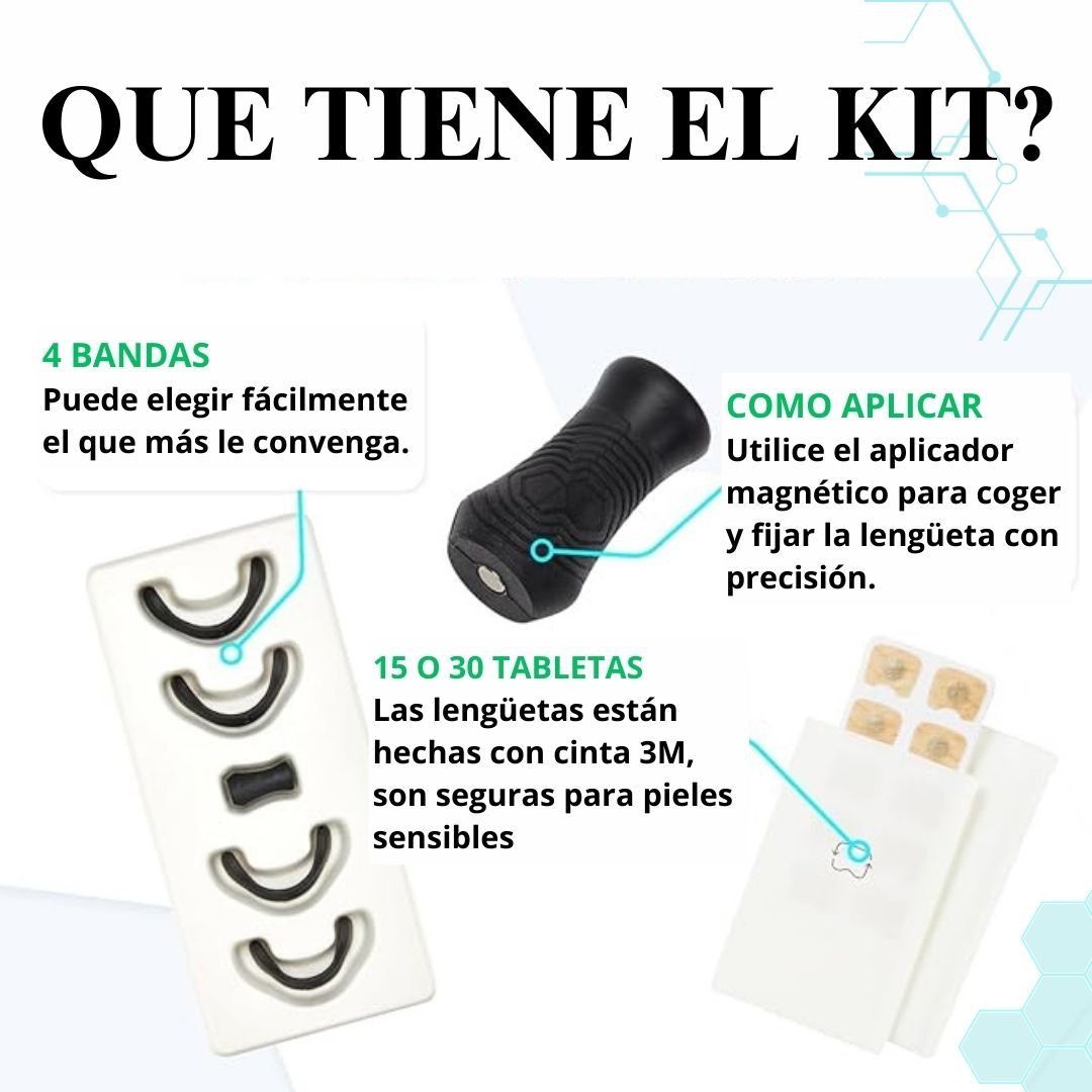2 Cajas de Tiras nasales magnéticas / mejora la respiración